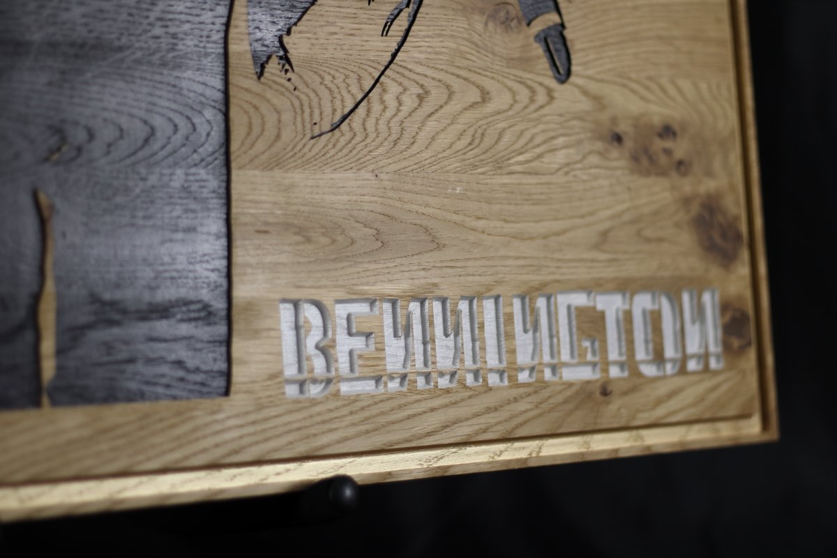 Houten wanddecoratie